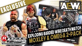 AEW Figure Insider Jon Moxley vs. Kenny Omega AEW Exploding Barbed Wire Death Match RSC Exclusive