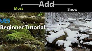 Easily add Moss & Snow in UE5 Beginner Tutorial  DesignwithDan