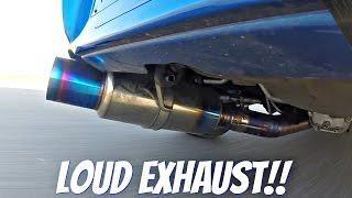 Subaru Impreza STi with Tomei Ti Titanium Exhaust LOUD Sound