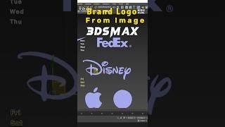 Brand Logo From image 3dsmax #3dsmax #vray#modelling3dsmax #logo