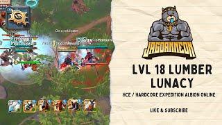 HCE LVL 18  DPS FROST  LUMBER LUNACY  ALBION ONLINE ASIA 2024