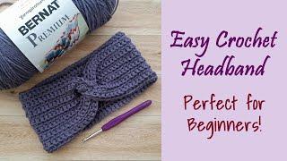 CROCHET Super Easy Headband for Beginners