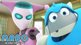 Arpo the Robot  NANNYBOT VS ARPO +MORE FULL EPISODES  Compilation  Funny Cartoons for Kids