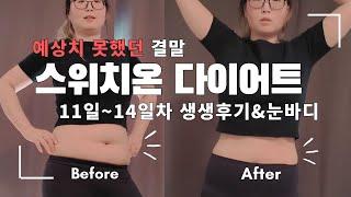 스위치온 다이어트 2주차1114일 생생후기눈바디식욕&몸무게변화-10kg 빼고 시작하는 다이어트 80kg에서부터 Day 27-30