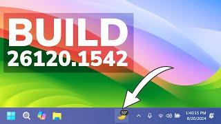 New Windows 11 Build 26120.1542 – New Taskbar Design New Camera Options and Fixes Dev