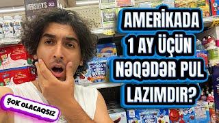 AMERİKADA 1 AY YAŞAMAQ ÜÇÜN NƏ QƏDƏR PUL LAZIMDIR?