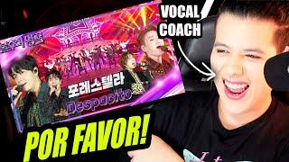 POR FAVOR FORESTELLA - DESPACITO   Análisis & Reaccion Vocal Coach  Ema Arias