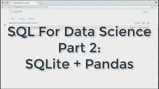 SQL for Data Science #2 SQLite+pandas to analyze 10 million NYC citibike records