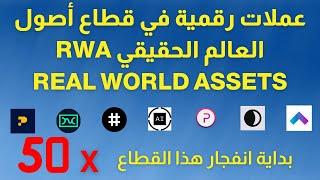 عملات رقمية RWA  عملات رقمية قطاع أصول العالم الحقيقي  Real World Assets