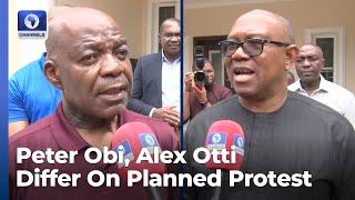 Peter Obi Alex Otti Differ On Planned Protest Against Hardship