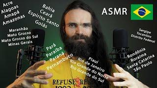 ASMR Portuguese I tried to whisper the states of Brazil