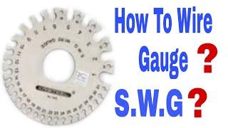 S.W.G Standard Wire Gauge  How To Check Wire Gaugemeter  Marathi