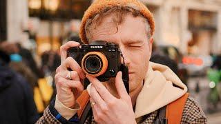 A Day of Street Photography with a discreet lens