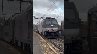 NJT 6641 passing MaplewoodNJ with NJT 4640 *Retro Disco* leading