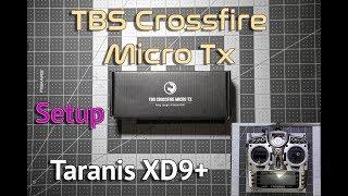 TBS Crossfire Micro TX setup on Taranis XD9+