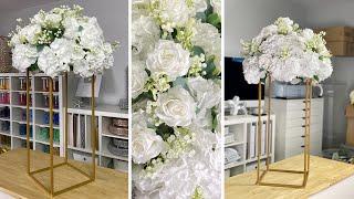 White Flower Arrangement Tutorial - Wedding Baby Shower