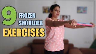 9 Simple & Effective Frozen Shoulder Exercises ️  #Health #Fitness