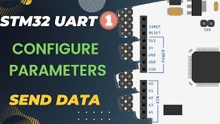 STM32 UART #1  How to configure Parameters  Send Data