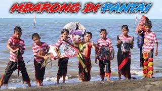 PERTAMA DIMAS DAN TEMAN MBARONG DI PANTAI SENSASI BARU NJARAN FULL BASAH DIMAS BAWA BARONG TELON