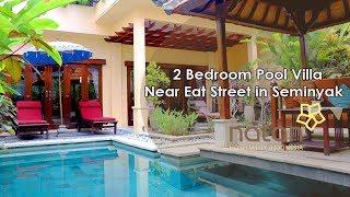 2 Bedroom Pool Villa Near Eat Street in Seminyak