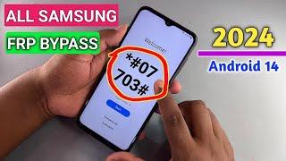 SAMSUNG FRP BYPASS ANDROID 14 New Security 2024  Google Account Remove  TalkBack Not Working