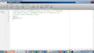 Impulse signal in MATLAB