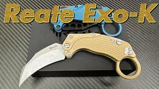 Reate Exo-K button lock folding Karambit    It’s addictive 