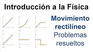 INTRODUCTION TO PHYSICS. Rectilinear Motion Problems