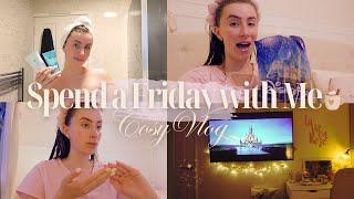 SPEND A FRIDAY EVENING AT HOME WITH ME  Self Care Night Catch up Chats & Disney ‍️ 