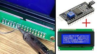 How To Attach I2C Module With LCD2004 LCD 20x4 Display  I2C Module Join With Display