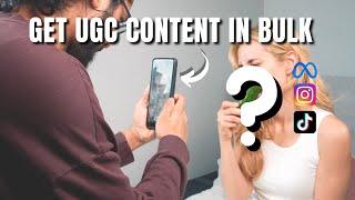 How to Get User Generated Content UGC At Scale. The EASY Way