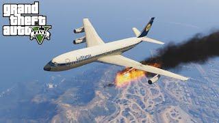 GTA 5 Realistic Plane Crash Compilation Extreme #1