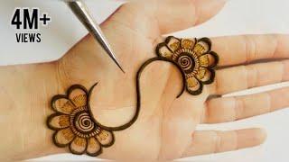 Very Easy Simple Arabic Mehndi Design Trick For Beginners S Alphabet Mehandi Design Mehendi design