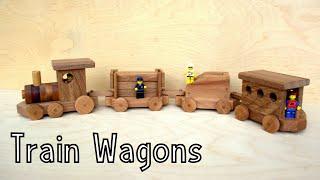 How To Make Wooden Toy Train Wagons  Wooden Miniature - Wooden Creations