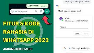 Fitur Tersembunyi Dan Kode Rahasia di Whatsapp Yang Jarang Di Ketahui