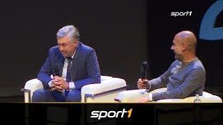 Pep Guardiola und Carlo Ancelotti scherzen über Bayern-Zeit  SPORT1