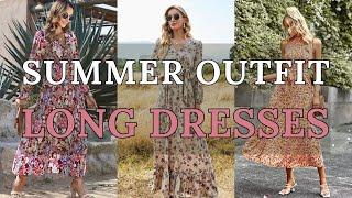 Long Casual Dresses for Summer Effortless & Stylish  2024 Fashion Trends