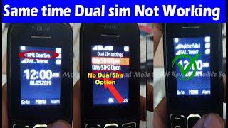 Nokia 105 No Dual Sim Option  Nokia Same time DualSim Not Working  Nokia 105 Choose Sim option not