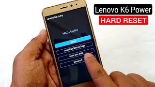 Lenovo K33a42 K6 Power Hard Reset Pattern Unlock Factory Reset