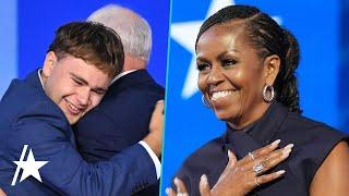 Michelle Obama DEFENDS Gus Walz After Viral DNC Moment W Dad Tim Walz