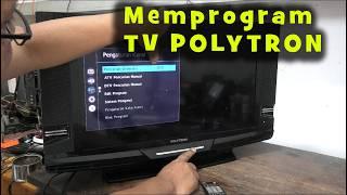 cara memprogram TV POLYTRON LED DIGITAL