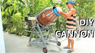 DIY Concrete Mixer Using an Oil Barrel