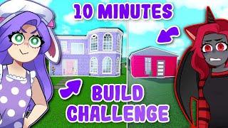 10 MINUTE Bloxburg Build CHALLENGE With MOODY Roblox