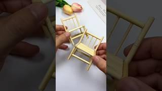 make mini chair from Ismall wooden sticks #status