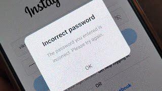 The password you entered is incorrect please try again  Instagram incorrect password problem fix