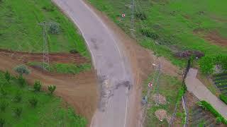 ‘Yolun çukuru değil çukurun yolu var’ çile yolu dronla görüntülendi