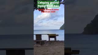 Camping ground pantai wedi awu malang selatan camping  serasa pantai pribadi nan indah #shorts