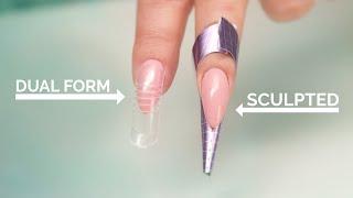 Dual Forms vs Sculpted Acrylic Nails