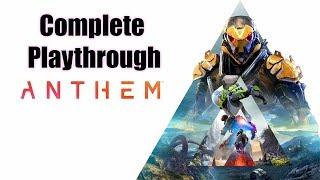 Anthem Longplay Full Walkthrough ALL CUTSCENES AND BOSS FIGHTS Xbox One X No Commentary