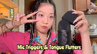 ASMR  Fast & Aggressive Mic Pumping Triggers + Tongue Flutters